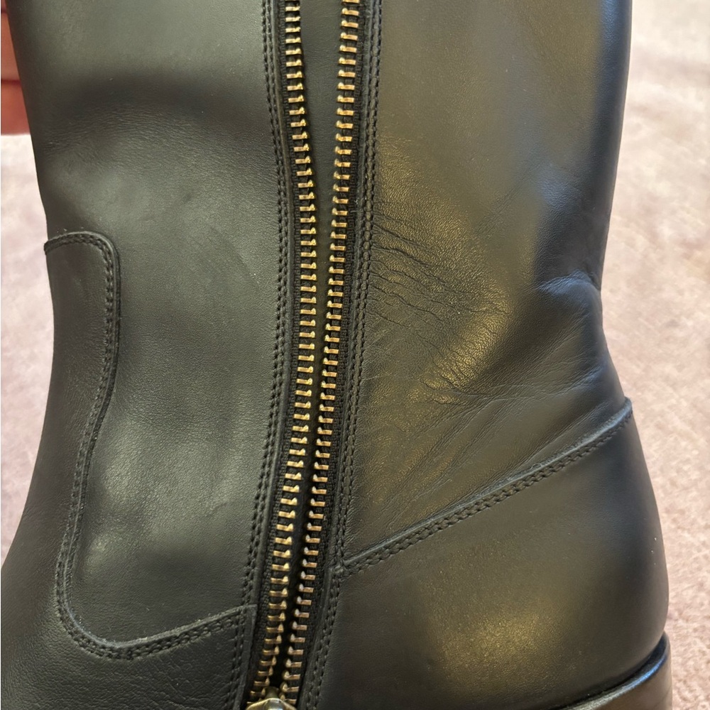 A.P.C. Black Heeled Leather Boots - Picture 8 of 14